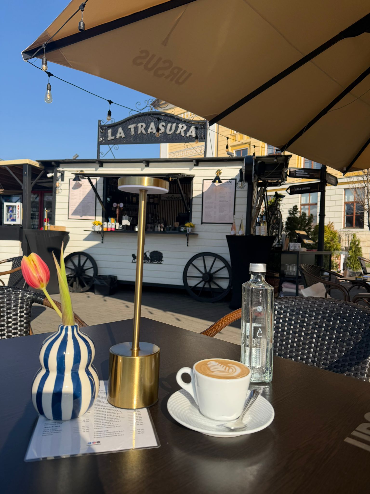 Cafea pe terasa La Trăsură